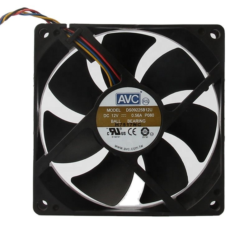 24V 48V DC12V 0.56A EC AC 9CM 92x92x25mm 9025 4-wire Double Ball Temperature Control PWM Ventilation DS09225B12U Cooling Fan